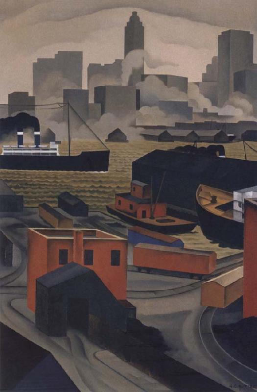 George Copeland Ault From Brooklyn Heights